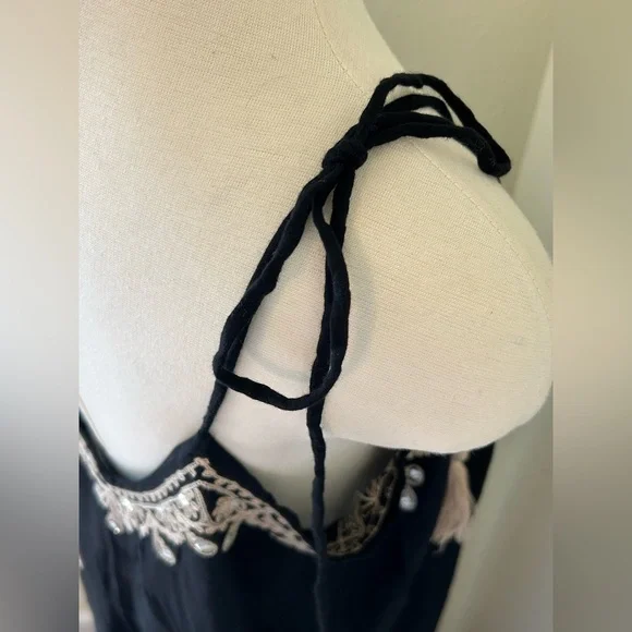 Black and Gold Embellished Jumpsuit - Picture 12 of 16